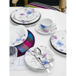Villeroy & Boch Mariefleur Gris Basic Kaffee Set Für Bis Zu 6 Personen 18 Teilig