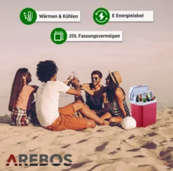 AREBOS 20 Liter Kühlbox Elektrisch, Klein, Zum Kühlen Und Warmhalten, Mit ECO Modus, 12/230 V Für Auto Und Steckdose, Kühltasche, Isoliertasche 15 AREBOS 20 Liter Kühlbox Elektrisch, Klein, Zum Kühlen Und Warmhalten, Mit ECO Modus, 12/230 V Für Auto Und Steckdose, Kühltasche, Isoliertasche -Küchenbedarf Laden bd89cc33f4131236077972cadab6cd28