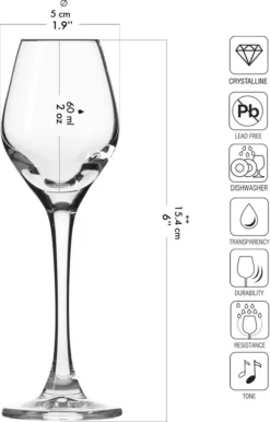KROSNO Splendour Likörgläser, 6er-Set, 60 Ml -Küchenbedarf Laden bd93905f20abfe5cf93847689e65234a