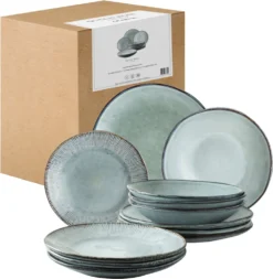 Dutch Rose Giftset 12 Delig Servies Blauw -Küchenbedarf Laden bf063a25d55bb5237060aaeeb9d6a331