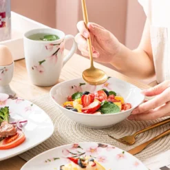 VEWEET Porzellan Kombiservice 'Annie', 40 Teilig Geschirrservice Für 8 Personen, Frühstückservice Mit Je 8 Eierbecher, Kaffeebecher 350 Ml, Müslischalen, Dessertteller Und Flachteller 14 VEWEET Porzellan Kombiservice 'Annie', 40 Teilig Geschirrservice Für 8 Personen, Frühstückservice Mit Je 8 Eierbecher, Kaffeebecher 350 Ml, Müslischalen, Dessertteller Und Flachteller -Küchenbedarf Laden bf1ed6c75b2fc7e586698b6ea9629e07