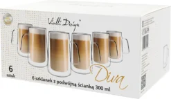 Thermogläser Doppelwandig 6er SET Latte Macchiato Espresso VIALLI DESIGN 300ml -Küchenbedarf Laden c0495b22b3cdda64289d70f3e4e791e6