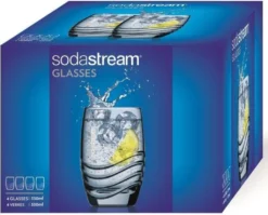 Sodastream Trinkglas 4er-Pack, Passend Zu Sodastream-Glaskaraffen -Küchenbedarf Laden c0cf39538302c7bff03b4a9d84ec3cb8