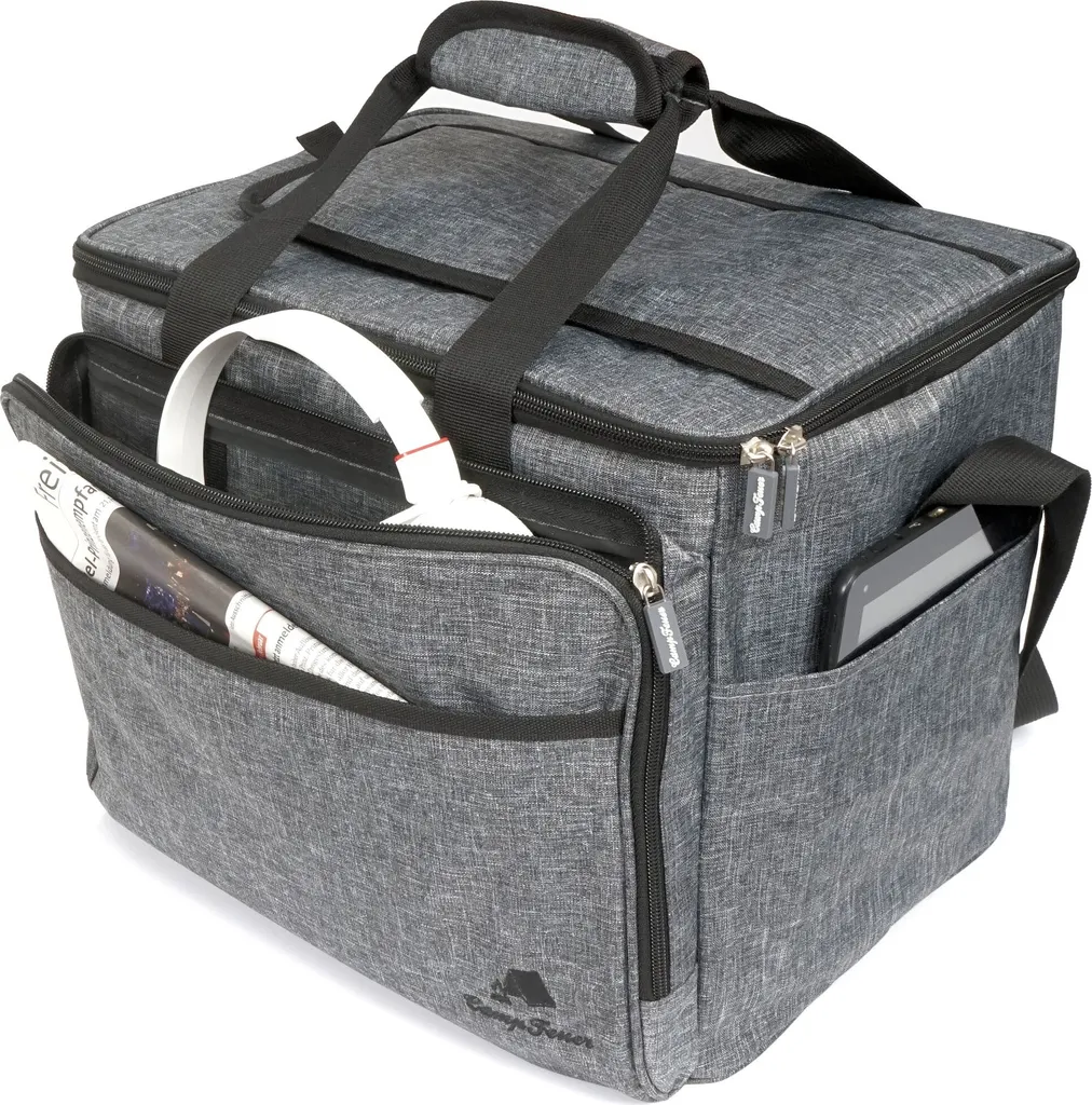 CampFeuer Kühltasche 30 Liter, Grau-meliert, Leicht Und Wasserdicht 5 CampFeuer Kühltasche 30 Liter, Grau-meliert, Leicht Und Wasserdicht – Bild 3