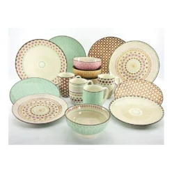 CreaTable 20310 Kombiservice Mandala Für 4 Personen, Steinzeug, Mehrfarbig (1 Set, 16-teilig) 12 CreaTable 20310 Kombiservice Mandala Für 4 Personen, Steinzeug, Mehrfarbig (1 Set, 16-teilig) -Küchenbedarf Laden c5fcb23f7f3235aec257abcd9ebae2d1