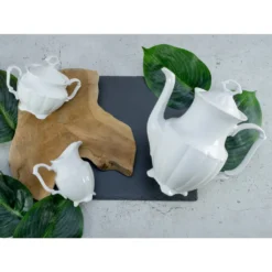 CreaTable 16028 Kaffeegarnitur Maria Theresia Für 1 Personen + Uni, Porzellan, Weiß (1 Set, 3-teilig) -Küchenbedarf Laden c9362f1750943790eeca03948ca57a83