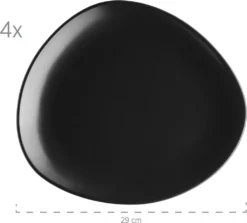 Mäser 931730 Kombiservice Glendale Für 4 Personen, Steinzeug, Schwarz (1 Set, 16-teilig) -Küchenbedarf Laden c97a4de5c89a54fe3490c75f3a0d4de9