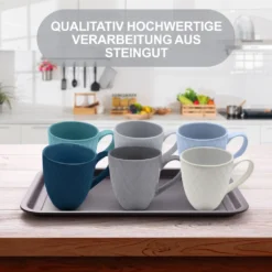 MIAMIO - 6 Er Set Kaffeetassen Palmanova Collection - Ocean 11 MIAMIO - 6 Er Set Kaffeetassen Palmanova Collection - Ocean -Küchenbedarf Laden cb06232f1626566d6aad9c941b157c3d
