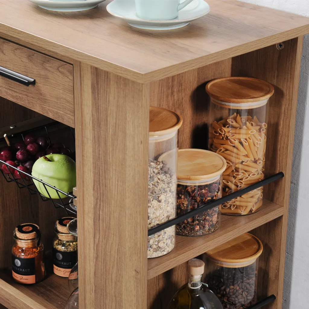 KESPER Küchenwagen, Walnussoptik, 50 X 37 X 85 Cm 2580913 6 KESPER Küchenwagen, Walnussoptik, 50 X 37 X 85 Cm 2580913 – Bild 4