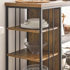 SoBuy SVW18-F Servierwagen Beistellwagen Rollwagen Teewagen Barwagen Küchenwagen Mikrowellenregal Küchenrollwagen BHT Ca.: 110x92x45cm -Küchenbedarf Laden cd41059eaa83e4f3ea884b9fc382a6f4