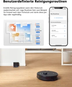 Roborock S8 Staubsauger Roboter 6000Pa Mit DuoRoller-Bürste VibraRise Wischen 3D-Mapping 3D-Strukturiertes Licht LiDAR Kindersicherung APP Control Saugroboter (Schwarz) (Upgrade S7) 21 Roborock S8 Staubsauger Roboter 6000Pa Mit DuoRoller-Bürste VibraRise Wischen 3D-Mapping 3D-Strukturiertes Licht LiDAR Kindersicherung APP Control Saugroboter (Schwarz) (Upgrade S7) -Küchenbedarf Laden cf4b54ac9d27ab6355db06cc3ddda5d9