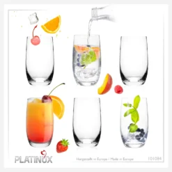 Elegante Trinkgläser 360ml (max. 440ml) Set 6 Teilig Wassergläser Saftgläser -Küchenbedarf Laden d085aa4dbfcdfe3923303f12b0251e3b