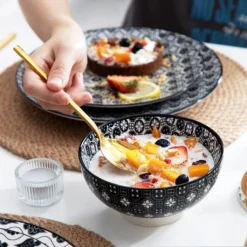 Vancasso, Haruka Porzellan Geschirrservice, 32-teilig Rund Kombiservice Geschirrset Tafelservice Für 8 Personen, Schwarz 14 Vancasso, Haruka Porzellan Geschirrservice, 32-teilig Rund Kombiservice Geschirrset Tafelservice Für 8 Personen, Schwarz -Küchenbedarf Laden d25436453e6773f40d029f51c54961e7