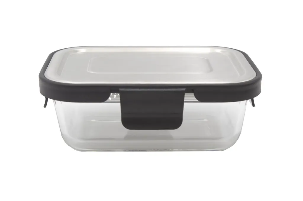 Steuber Glas Frischhaltedose 1500ml Mit Schwarzem Edelstahldeckel, Luftdichter Silikon-Klickdeckel, Backofengeeignet 7 Steuber Glas Frischhaltedose 1500ml Mit Schwarzem Edelstahldeckel, Luftdichter Silikon-Klickdeckel, Backofengeeignet – Bild 5