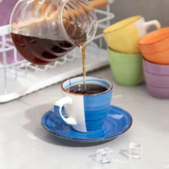 Kaffeeservice Steinzeug, Vancasso BONITA 12 Teiliges Kaffeeset, Cappuccino Tassenset Für 6 Personen, Tassen Und Untertassen -Küchenbedarf Laden d471144b8266846e8adbc8cb3dcfb7fd