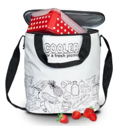 Kühltasche Weiß Tasche Kühlbox Thermo Picknicktasche Cooler Campingtasche -Küchenbedarf Laden d61cb55a515e436df7388ff8aafa8e01