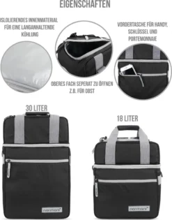 Normani Isolierte Kühltasche Mit 2 Fächern 30 L 8 Normani Isolierte Kühltasche Mit 2 Fächern 30 L -Küchenbedarf Laden d7e0780c7412a7f510221a1d22eb1e30