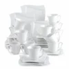 MALACASA, Serie Amparo, 36 Teilig Set Cremeweiß Porzellan Kaffeeservice Dessertteller Kaffeetasse Mit Untertasse -Küchenbedarf Laden d8166406b5912b000e7f806b85c4b599