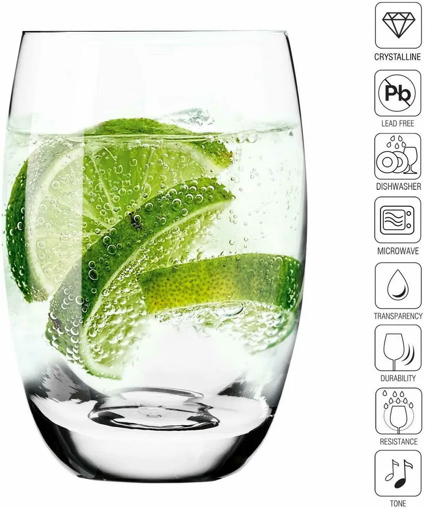 Krosno Elite Highball Glas Longdrink 360ml 6er 5 Krosno Elite Highball Glas Longdrink 360ml 6er – Bild 3