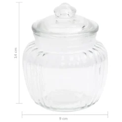 VidaXL Vorratsgl?ser 6 Stk. 500 Ml Glas -Küchenbedarf Laden d98f5c6dc9b5047df0fa03feee568df2