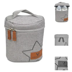 Cangaroo Thermotasche Charlie Thermobox Für 2 Babyflaschen Reißverschluss Griff Hellgrau -Küchenbedarf Laden daa102f80755426789729997c43e1a8c