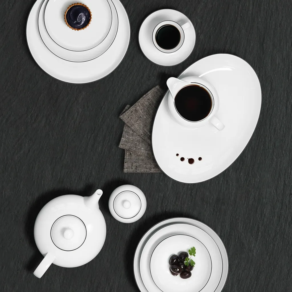 Seltmann Weiden Kaffeeservice Lido Schwarz Mit Farbrand Zeitlos 16 Seltmann Weiden Kaffeeservice Lido Schwarz Mit Farbrand Zeitlos – Bild 14