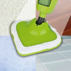 CLEANmaxx Dampfbesen 1000W Grün Bodenpflege Inkl. Messbecher Mikrofasertuch -Küchenbedarf Laden de61bb4678a07e29acf652ff010c7969