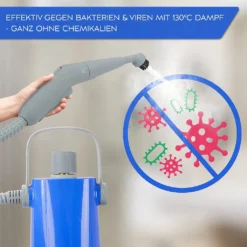 LEBENLANG Dampfreiniger Handgerät Steam Cleaner - 1000W & 300ml Mit 9 Zubehör | Polsterreiniger Gerät | Polster Handdampfreiniger Polstermöbel Fugenreiniger Für Bad Fliesen | Premium Dampf Reiniger… -Küchenbedarf Laden df4f31caa7376bc14975b11fb153014c