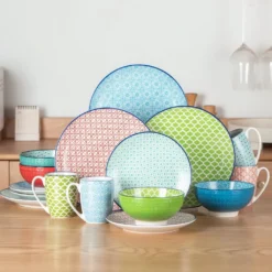 Vancasso Macaron Porzellan Kombiservice, 16 Teilig Geschirrset, Mit Je 4 Speiseteller, Dessertteller, Müslischalen Und Kaffeebecher Für 4 Personen 15 Vancasso Macaron Porzellan Kombiservice, 16 Teilig Geschirrset, Mit Je 4 Speiseteller, Dessertteller, Müslischalen Und Kaffeebecher Für 4 Personen -Küchenbedarf Laden e07ccb790904ff609fbadb2f72da36bf