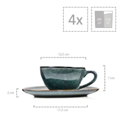Sänger SÄNGER Kaffeetassen Set Darwin 8 Teilig Für 4 Personen -Küchenbedarf Laden e332de2ff4ceaff7d13b84d22525e4e7