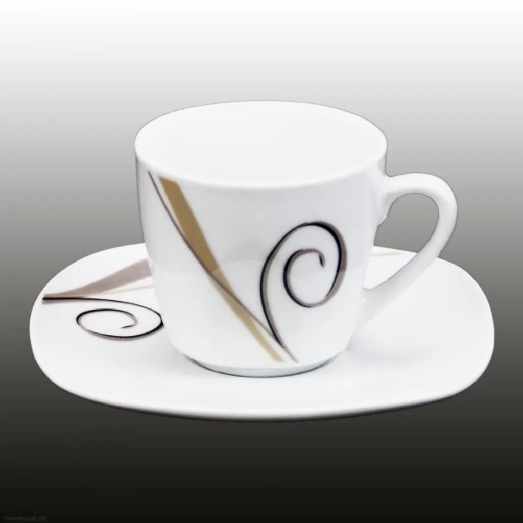 Van Well 18tlg. Kaffeeservice Porzellan Weiß 18 Tlg. 6 Van Well 18tlg. Kaffeeservice Porzellan Weiß 18 Tlg. – Bild 4