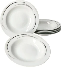 12tlg Tafel-Service Home Suppenteller Speiseteller Streifen Porzellan-Geschirr 13 12tlg Tafel-Service Home Suppenteller Speiseteller Streifen Porzellan-Geschirr -Küchenbedarf Laden e3b8064f32daf754e5daa2b75fad1071