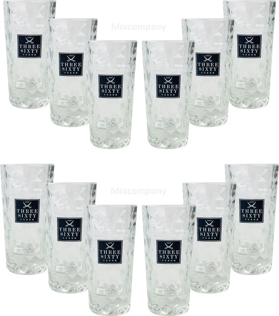 Three Sixty Vodka Wodka Shotgläser Gläser Glas Set - 12 Stück 2 Und 4cl Geeicht 3 Three Sixty Vodka Wodka Shotgläser Gläser Glas Set - 12 Stück 2 Und 4cl Geeicht