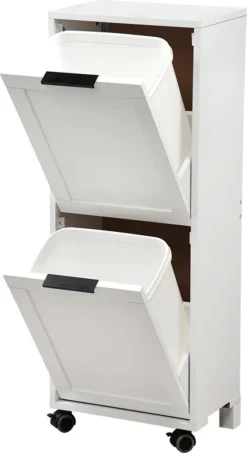 Küchenwagen Mit 2 Abfalleimern, Weiß, KESPER -Küchenbedarf Laden e54807c18c506fa66160ddbfc237149f