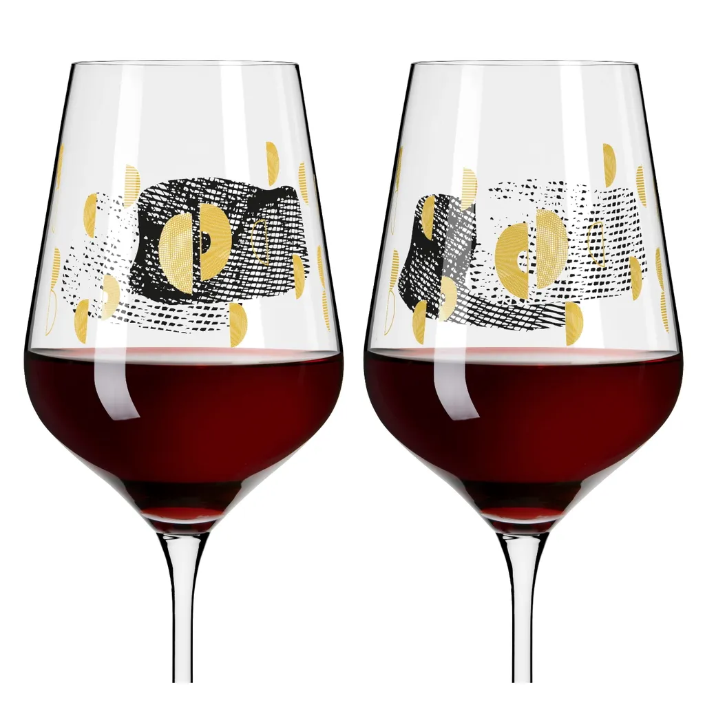Sagengold Rotweinglas-Set #3, #4 Von Maike Schönebeck 5 Sagengold Rotweinglas-Set #3, #4 Von Maike Schönebeck – Bild 3