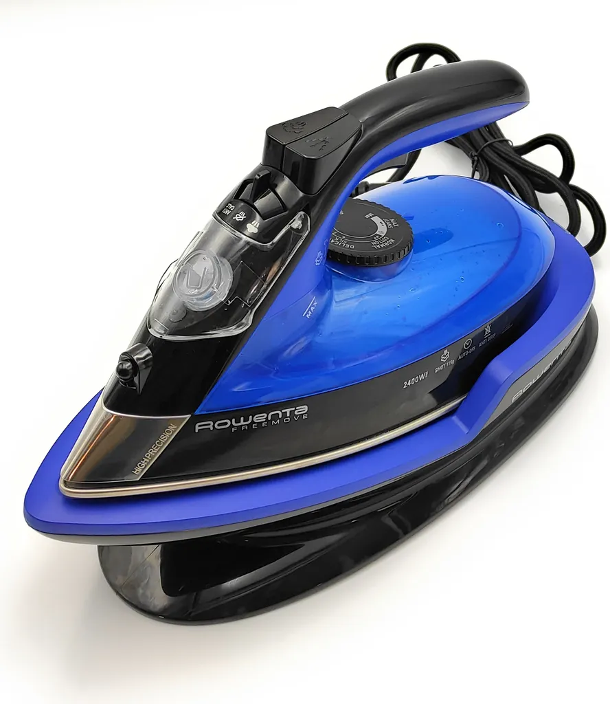 Rowenta DE5010 Dampfbügeleisen Ohne Schnur Mit Ladestation Blau Schwarz 5 Rowenta DE5010 Dampfbügeleisen Ohne Schnur Mit Ladestation Blau Schwarz – Bild 3