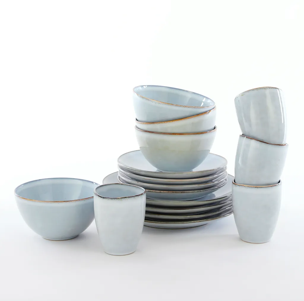 Mica Decorations Tabo Service Set Für 4 Personen - Keramik - Grau 4 Mica Decorations Tabo Service Set Für 4 Personen - Keramik - Grau – Bild 2