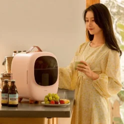 Baseus Mini Beauty Kühlschrank Für Kosmetik Reisekühlschrank Mit Heizung 8l 220V EU / 12V Weiß -Küchenbedarf Laden ea36bfb45b239d6606392ec783514b7d