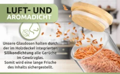 PORADA 12 Stapelbare Gewürzgläser Set 150ml Glasbehälter Mit Deckel Aufbewahrung Küche Gewürzdosen Vorratsdosen Glas Mit Deckel Aufbewahrungsgläser Küchenorganisation Aufbewahrung… -Küchenbedarf Laden ea64078ccbb53ea4c8c7a9c0db23c29f