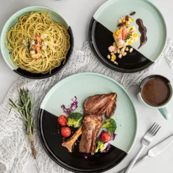 Vancasso Aria Tafelservice Für 8 Personen (32-teilig) Mit Tellern, Schalen Und Tassen, Schwarz Und Türkis -Küchenbedarf Laden ea7468af3627fddaae23063bf5fa1a06