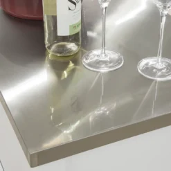 SoBuy FKW83-W Servierwagen Mit 2 Körben Und 2 Schubladen Küchenwagen Küchenschrank Rollwagen Mit Edelstahlplatte Weiß -Küchenbedarf Laden eaeab12a9fd594a3f2fe442e878c3592