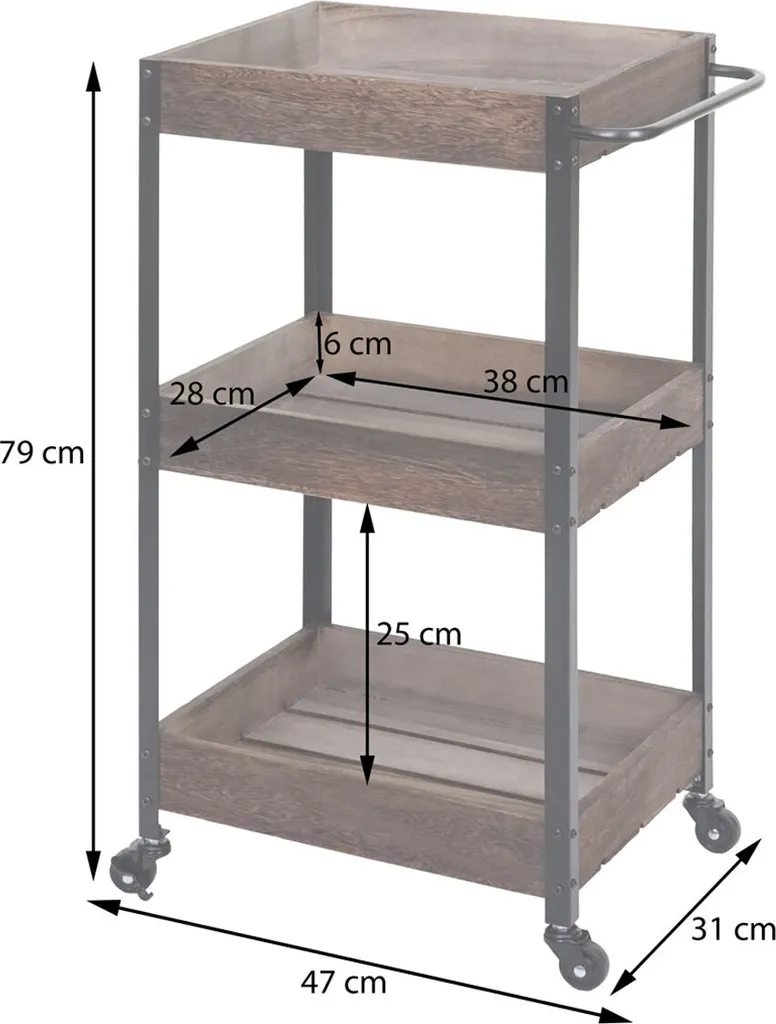 Servierwagen HWC-H22, Küchenwagen Barwagen Teewagen Beistellwagen Rollwagen, Massiv-Holz Shabby Braun 13 Servierwagen HWC-H22, Küchenwagen Barwagen Teewagen Beistellwagen Rollwagen, Massiv-Holz Shabby Braun – Bild 11