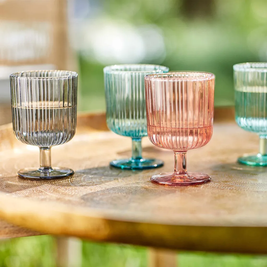 BUTLERS CHELSEA 6x Weingläser Mit Rillen 250ml 4 BUTLERS CHELSEA 6x Weingläser Mit Rillen 250ml – Bild 2