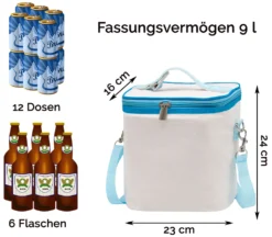 Kühltasche 9L, 23x16x24 Cm, Natur -Küchenbedarf Laden f0771ab4da4aac0ec3d946558849e4f0