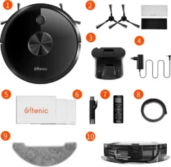 Ultenic D5s Pro 3-In-1 Staubsauger Roboter WLAN Saugroboter 3000 PA Staubsauger Roboter Für Tierhaare Saugroboter Appsteuerung Alexa Google Home -Küchenbedarf Laden f0b6bbb84916c839c0c840e20d002856