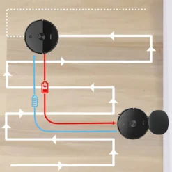 AIRROBO Saugroboter T10+ Saugroboter Mit Wischfunktion WLAN Staubsauger Roboter Mit Automatischer Absaugstation, Laser Navigation, Alexa-App-Steue Rung, 250Min Laufzeit, 2700Pa Saugkraft Für Tierhaare, Mit Beutel, 360° Kollisionsschutz - 23 Sätze Von Sensoren, Fall-Prävention -4 Sätze Von, Nidec Bürstenloser Motor, Niedriger Geräuschpegel - 62 DB (A), Großer Staubsaugerbehälter - 300ml -Küchenbedarf Laden f19eb179c5b9ba4543257d21082050f2