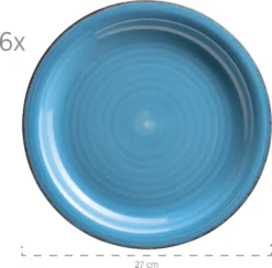Mäser 931602 Tafelservice Lumaca Für 6 Personen, Steingut, Dunkelblau (1 Set, 12-teilig) -Küchenbedarf Laden f1aa2dde9655bff08a13f51e7f33e805