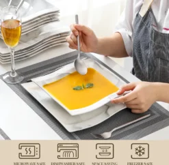 MALACASA, Serie Flora, Marmor Porzellan Tafelservice 12 Teiligen Set Kombiservice Geschirrset Mit Je 6 Speiseteller Und 6 Suppenteller Für 6 Personen 11 MALACASA, Serie Flora, Marmor Porzellan Tafelservice 12 Teiligen Set Kombiservice Geschirrset Mit Je 6 Speiseteller Und 6 Suppenteller Für 6 Personen -Küchenbedarf Laden f24680c375189f3132dfac133007cb0a 1