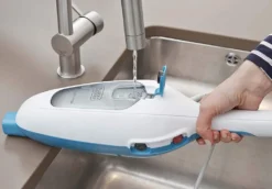 Black & Decker Black+Decker FSM13E1 Dampfbesen Steam Mop, Basic (Dampfreiniger Für Hygienische, Gründliche Sauberkeit, Abnehmbarer Stiel, Einfache Bedienbarkeit, Inkl. 1 Mikrofaser-Pad), 1300 W -Küchenbedarf Laden f255885e05804ddb46b285ca7349b202