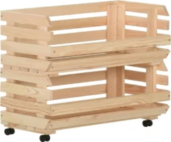 VidaXL Gemüsewagen 77x30x80 Cm Massivholz Kiefer -Küchenbedarf Laden f25673f0ed91c8351d7f499032ddcda8